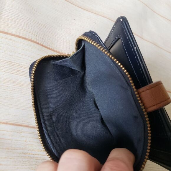 Fossil Fiona Speckle Floral Multifunction Leather Wallet Women's Unisex - Picture 8 of 16